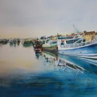 Levé de soleil à Port en Bessin